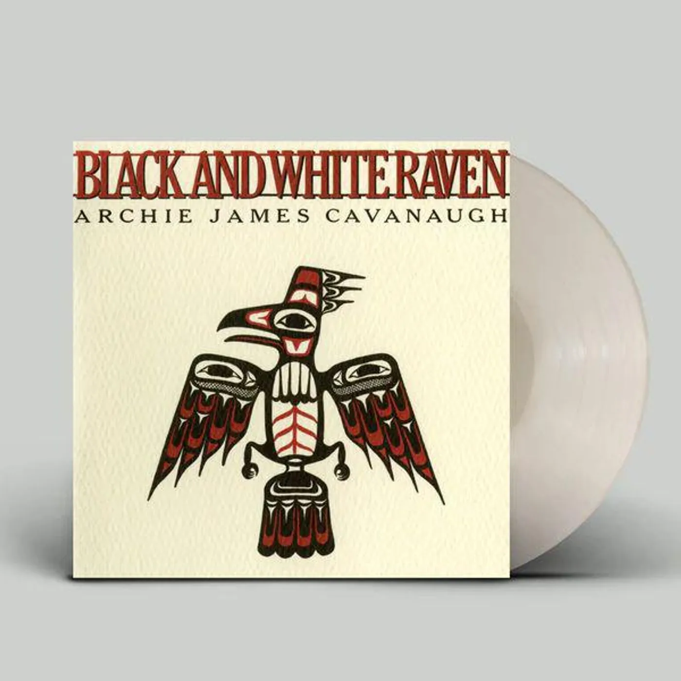 Archie James Cavanaugh Black & White Raven Vinyl Record