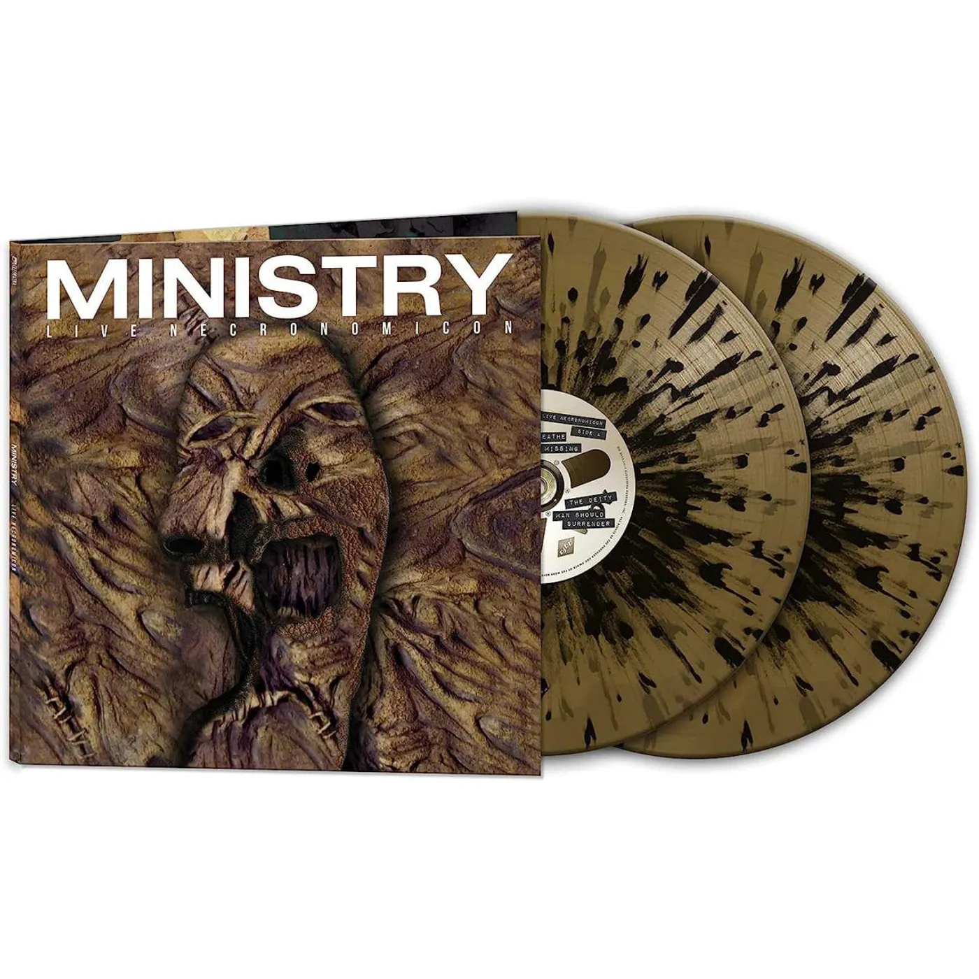 Ministry Live Necronomicon (Black/Gold Splatter) Vinyl Record