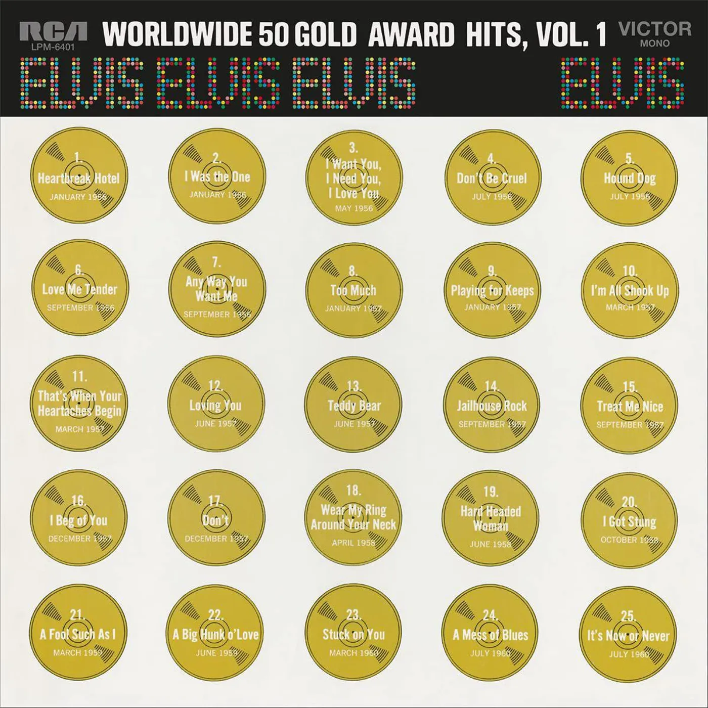 Elvis Presley Worldwide 50 Gold Award Hits Vol. 1 (180G / Gold & Black Marbled Vinyl / Box Set)