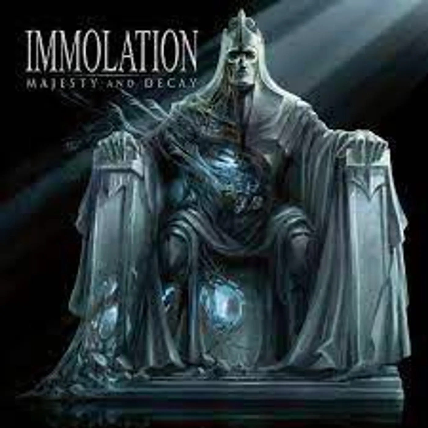 Immolation Majesty & Decay - Blue W/Black Splatter Vinyl Record