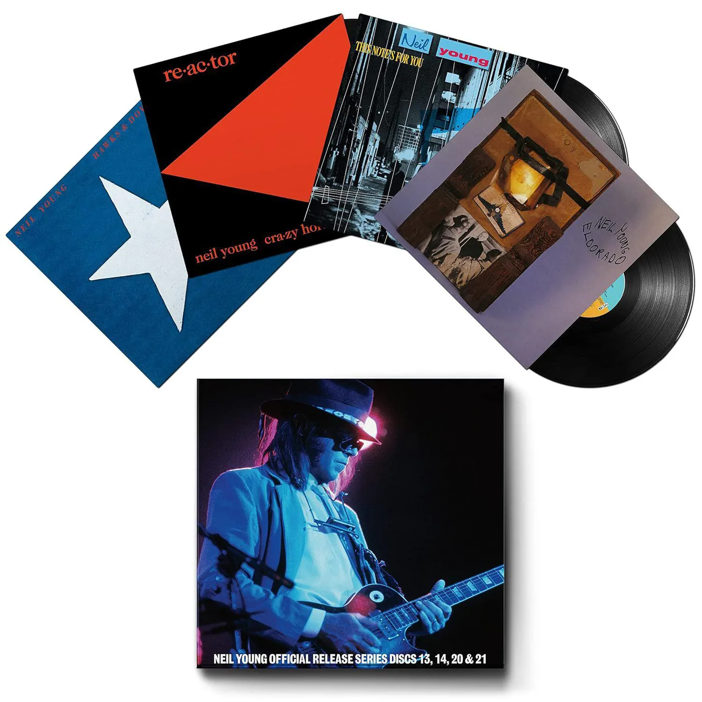 Neil Young Official Release Series Discs 13, 14, 20 & 21 (Box Set) Vinyl Record