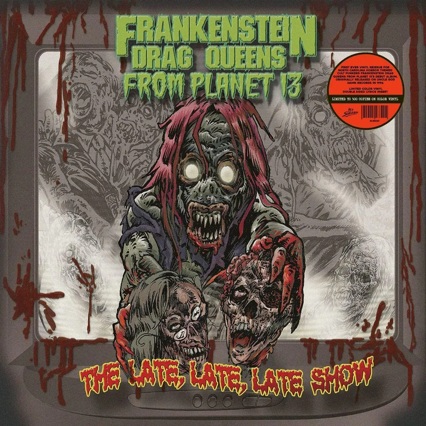 Frankenstein Drag Queens From Planet 13 Late Late Late Show Vinyl Record