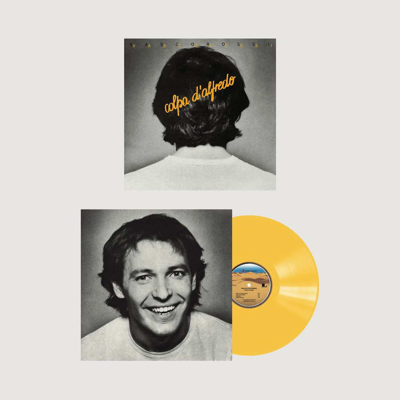 Vasco Rossi Colpa D'Alfredo (Yellow) Vinyl Record