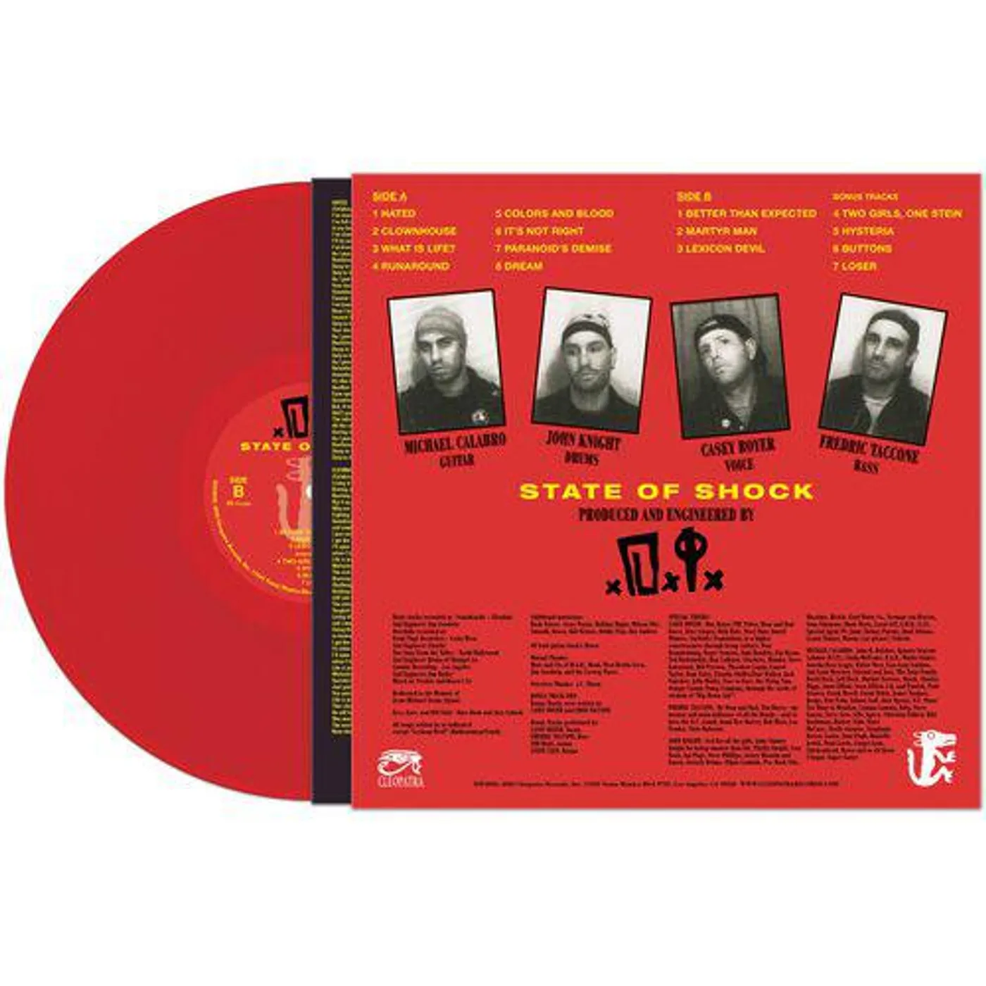 D.I. STATE OF SHOCK - RED Vinyl Record