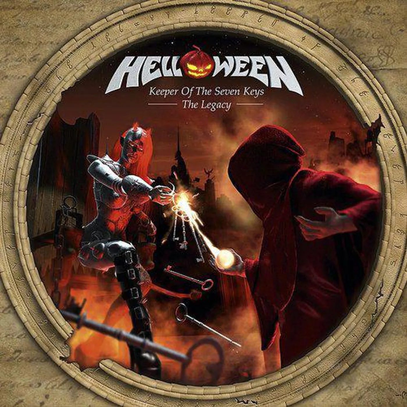 Helloween Keeper Of The Seven Keys: The Legacy (Ocean Blue & Light Green Bi-coloured) Vinyl Record