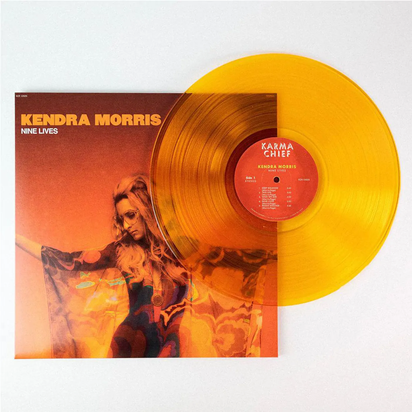Kendra Morris Nine Lives - Orange Vinyl Record