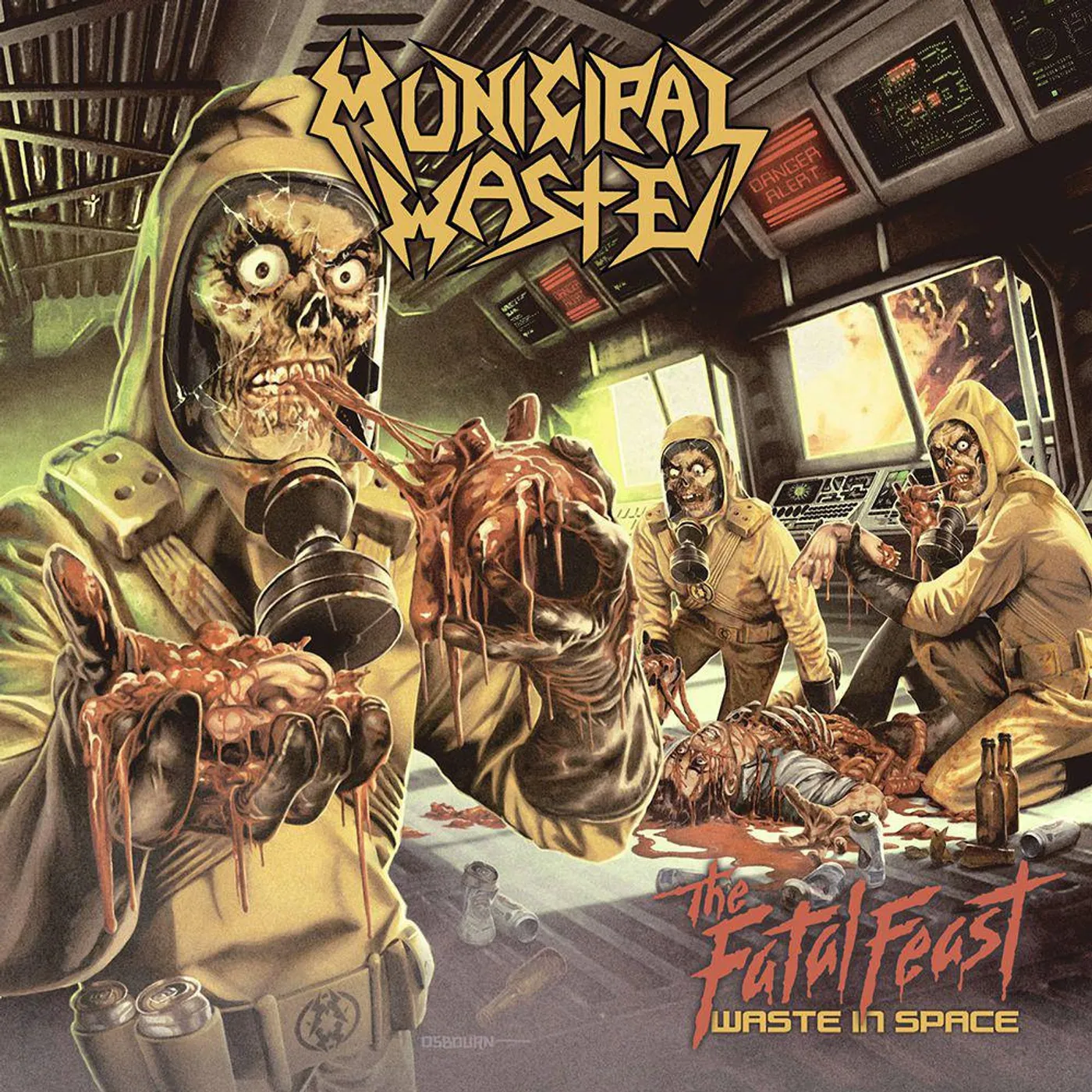 Municipal Waste Fatal Feast - Orange & Yellow Splatter Vinyl Record