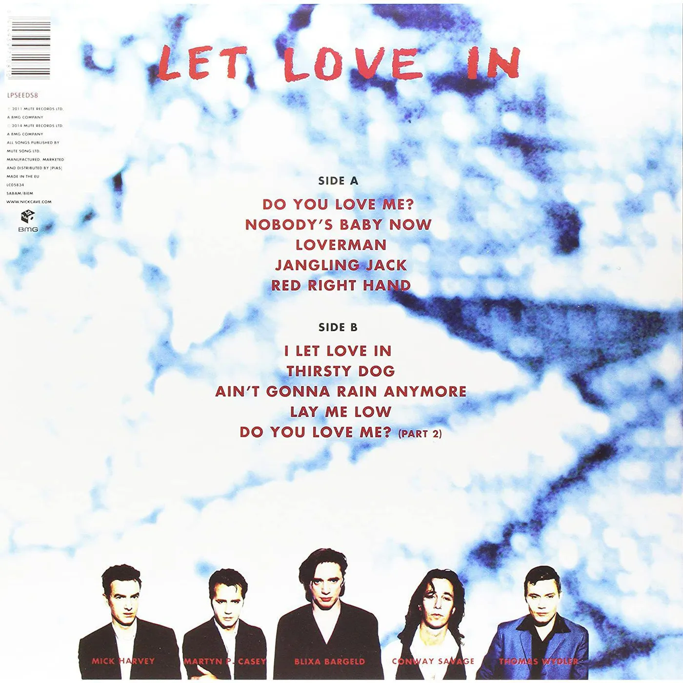 Nick Cave & The Bad Seeds LET LOVE IN Vinyl Record