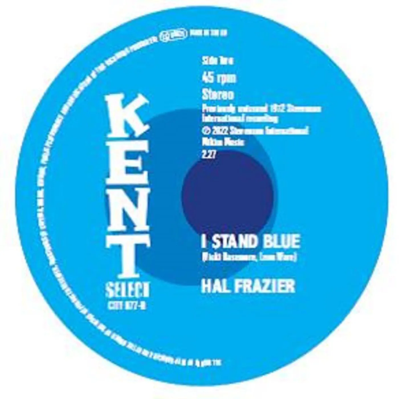 Joe Buckner & Major Iv / Hal Frazier I Wish I Knew / I Stand Blue Vinyl Record