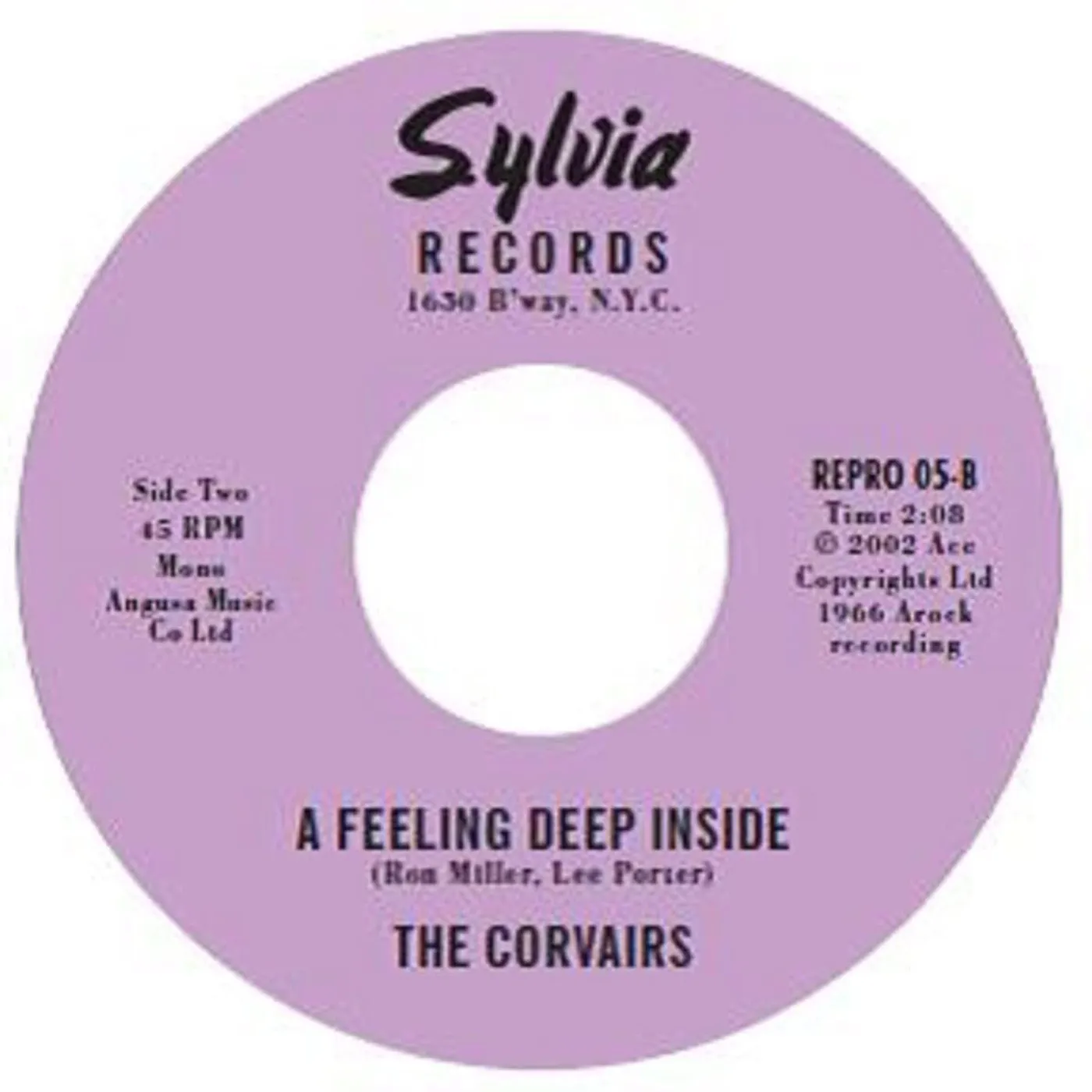 The Corvairs I'll Never Do It Again / A Feeling Deep Inside Vinyl Record