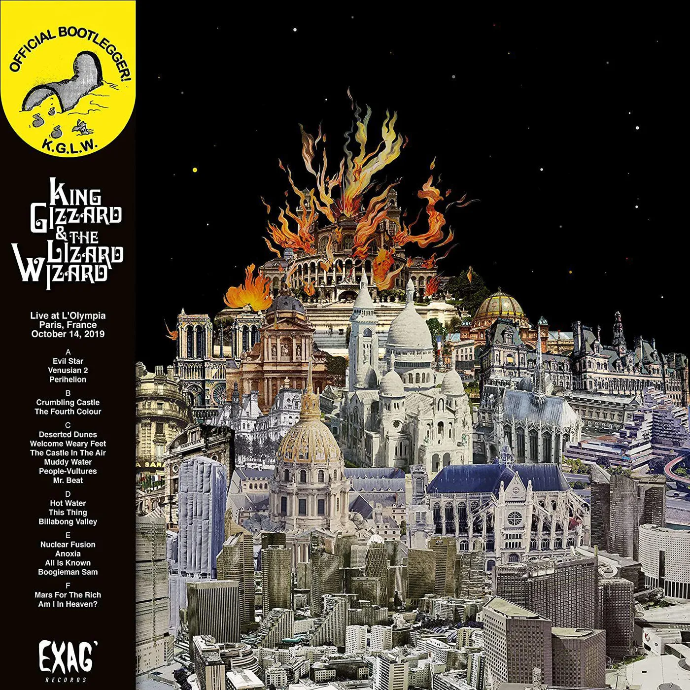 King Gizzard & The Lizard Wizard Live In Paris (3LP/Box Set) Vinyl Record