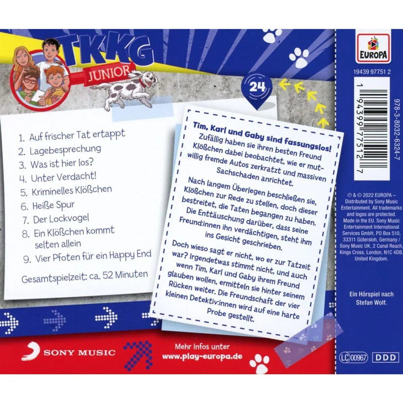 TKKG Junior Folge 24: Das Doppelte Klobchen CD