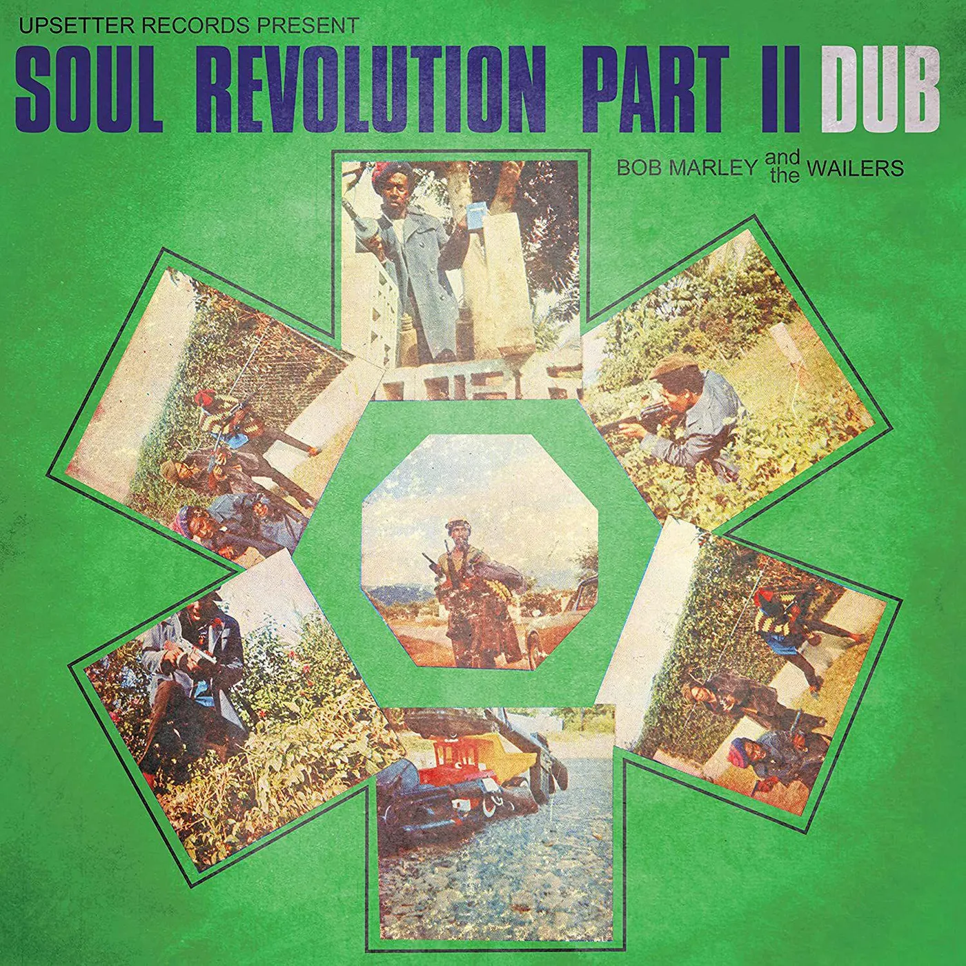 Bob Marley Soul Revolution Part II Dub - Green Splatter Vinyl Record