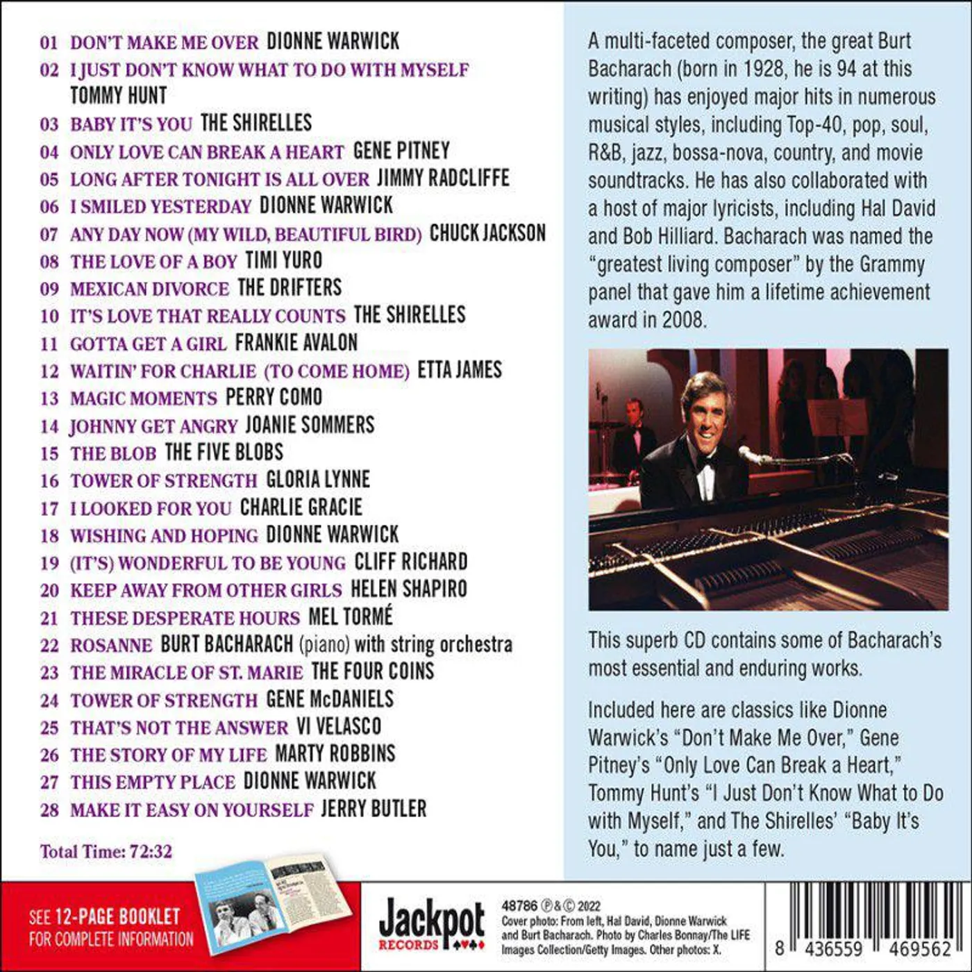 Essential Burt Bacharach / Various CD