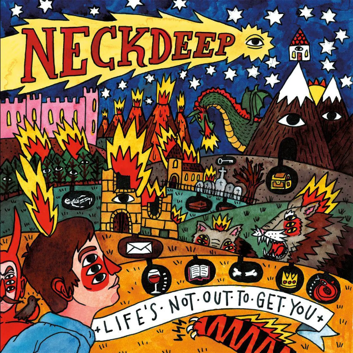 Neck Deep Life's Not Out To Get You (Transparent Blue) Vinyl Record