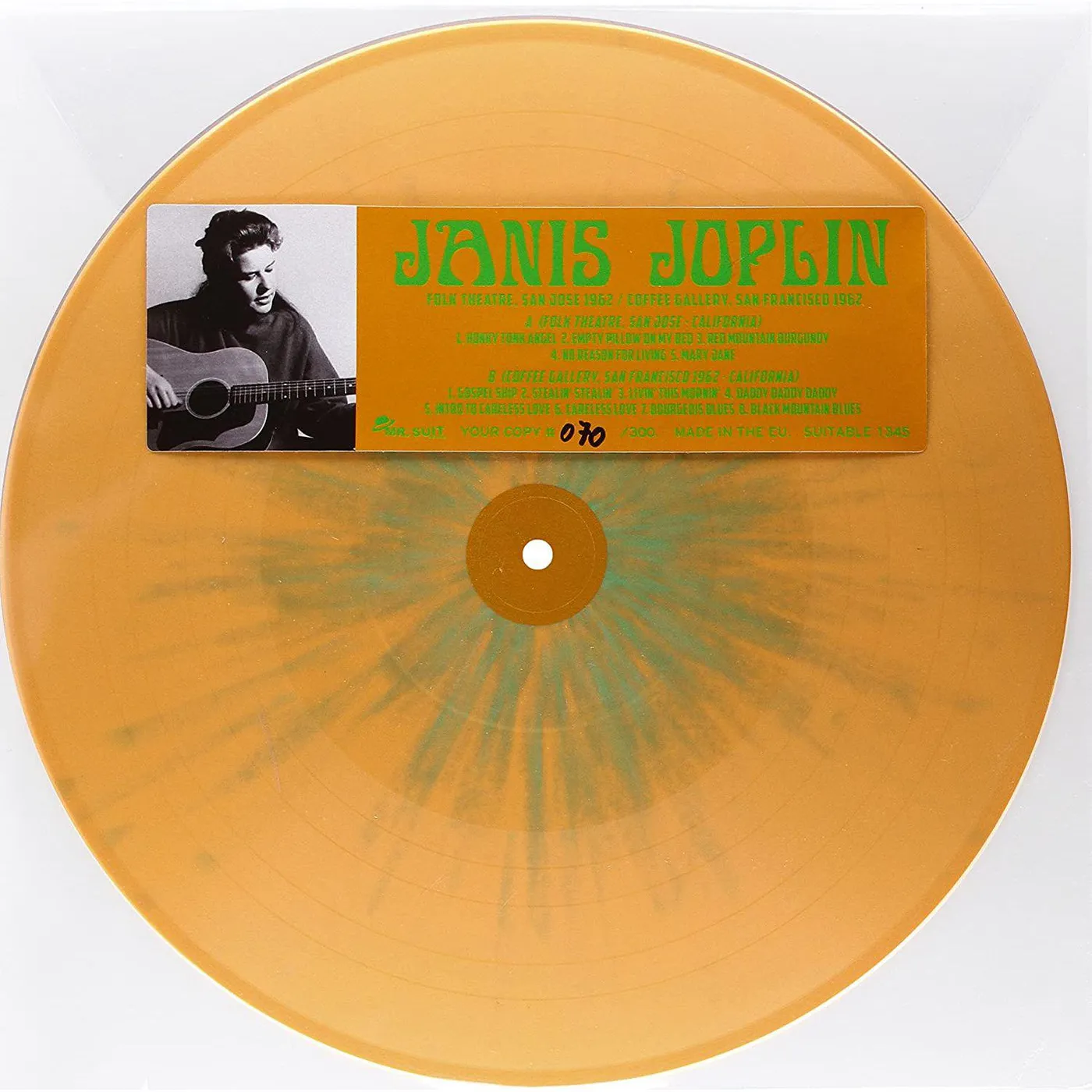Janis Joplin FOLK THEATRE SAN JOSE 1962 / COFFEE GALLERY SAN Vinyl Record