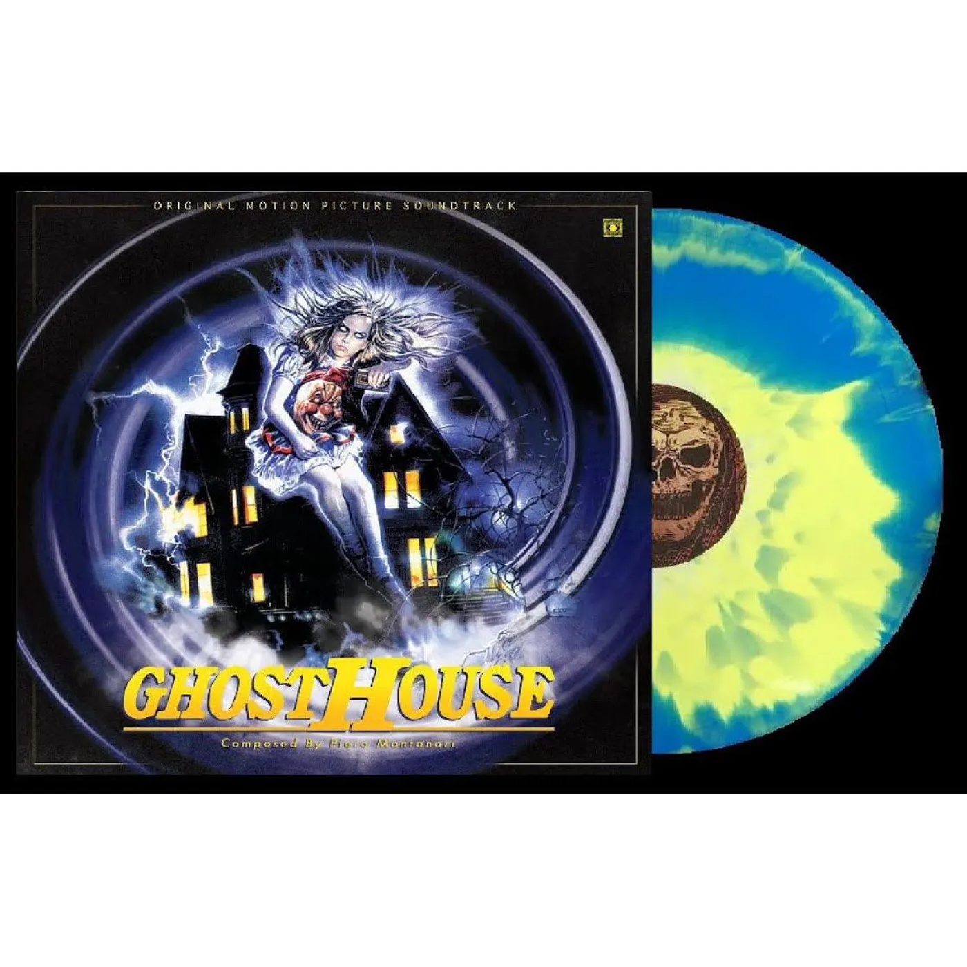 Piero Montanari Ghosthouse OST (Limited Edition, 180 Gram, Electric Shock Blue & Candle Glow Yellow)  Vinyl Record