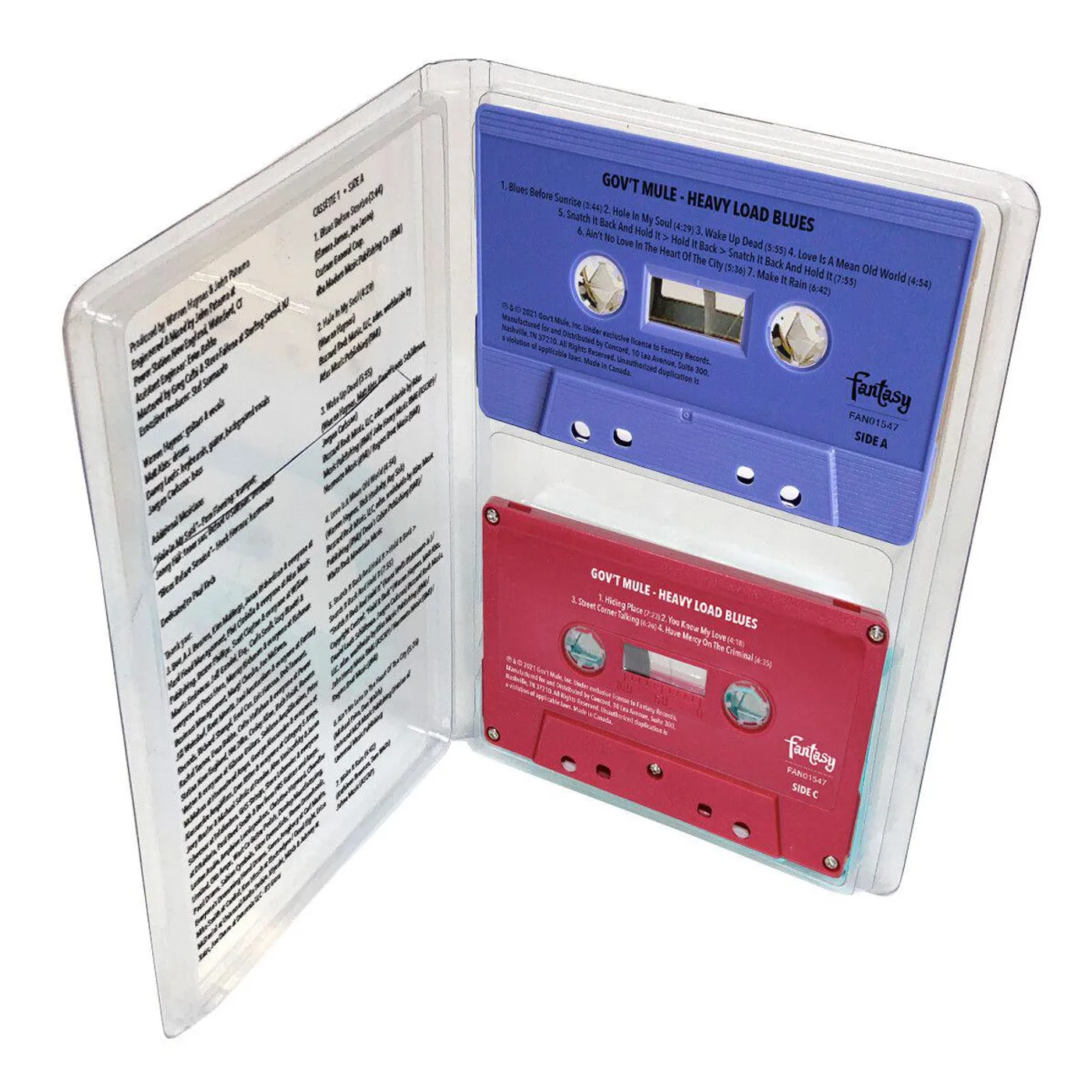 Gov't Mule Heavy Load Blues Deluxe Double Cassette