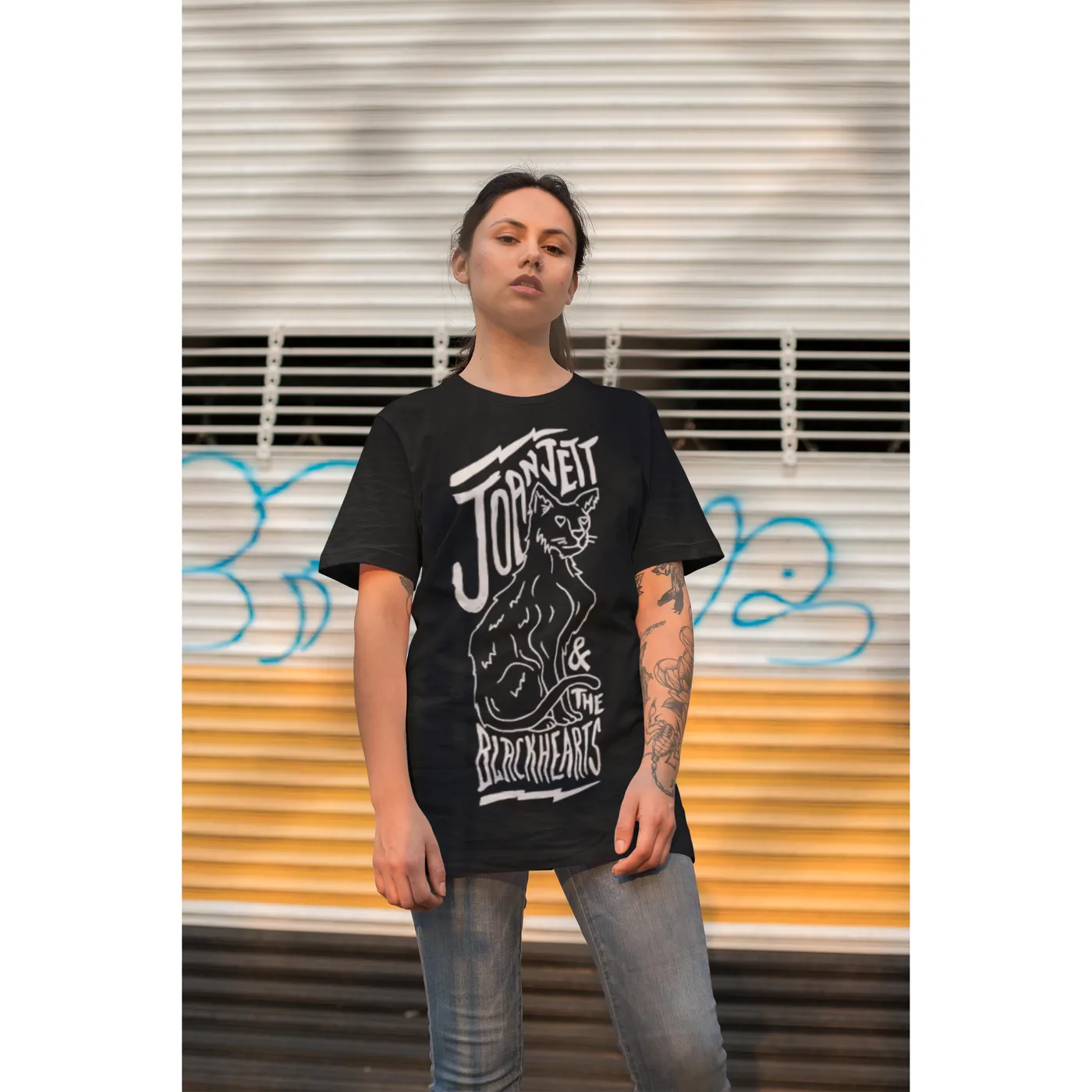 Joan Jett & the Blackhearts T Shirt | Joan Jett Cat T-Shirt