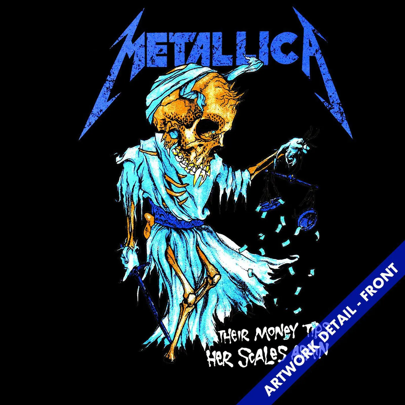 Metallica Justice For All Tracks Men39;s T-shirt Black