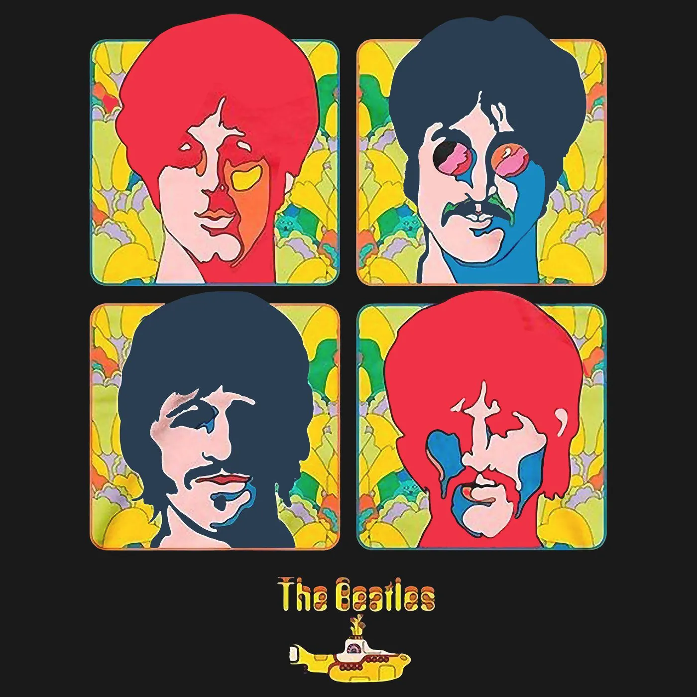 The Beatles T-Shirt | Yellow Submarine Portraits The Beatles Shirt