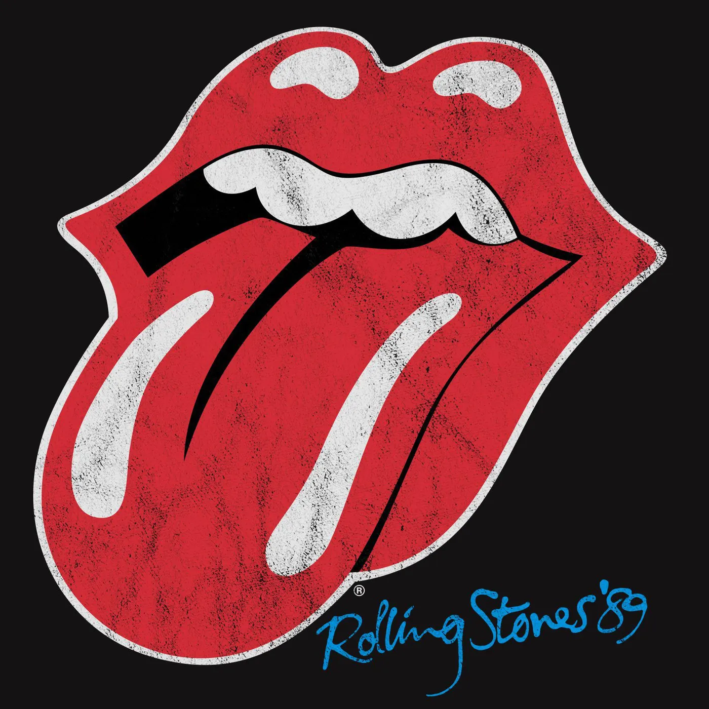 The Rolling Stones T-Shirt | '89 Distressed Classic Tongue Logo The Rolling Stones Shirt