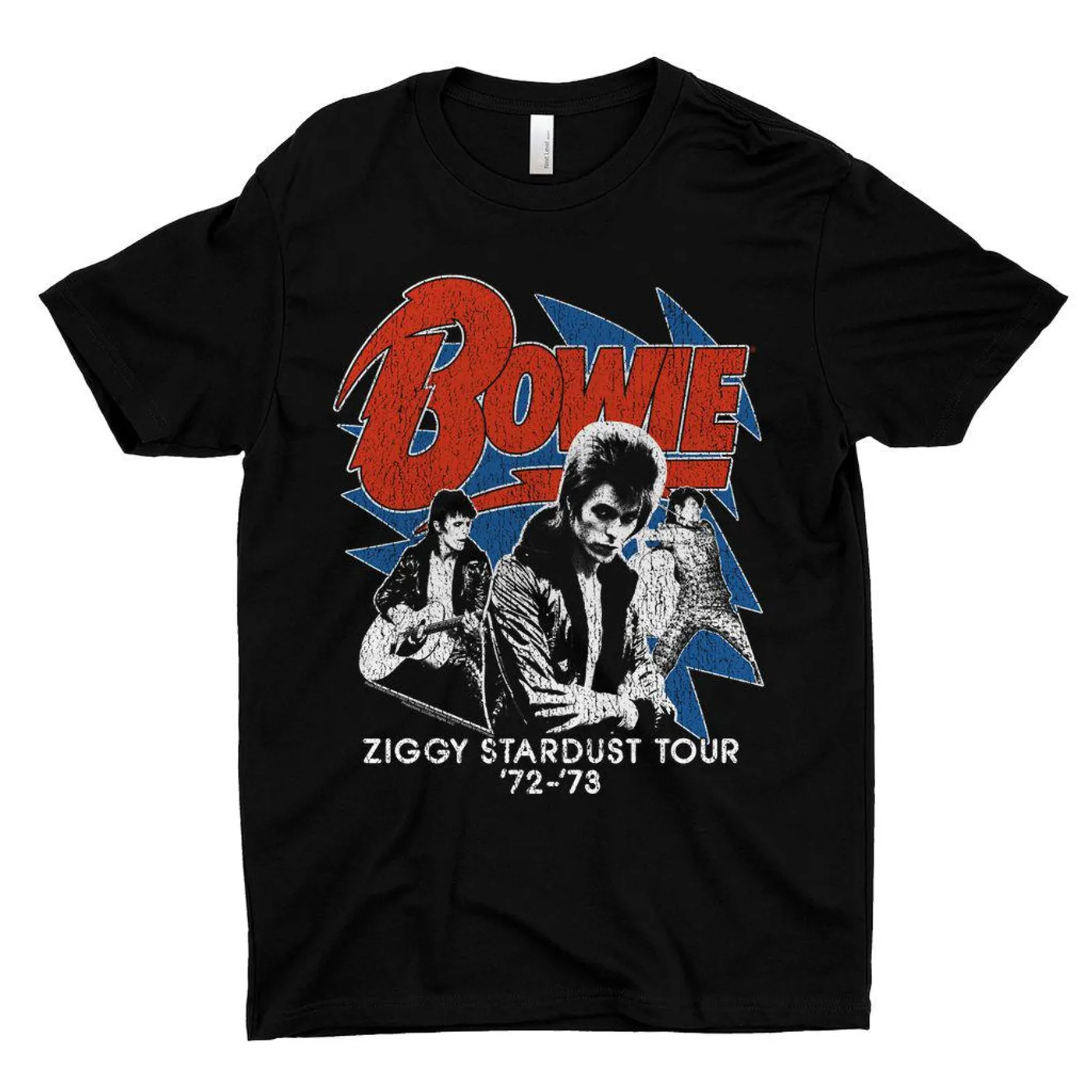 David Bowie T-Shirt | '72-'73 Ziggy Stardust Tour Distressed David Bowie Shirt
