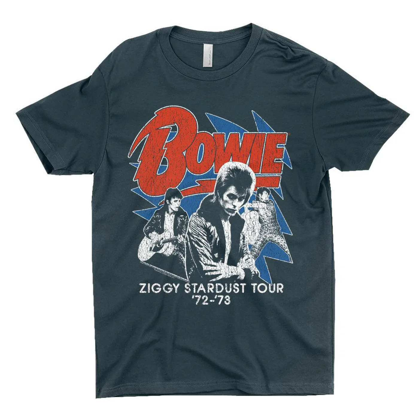 David Bowie T-Shirt '72-'73 Ziggy Stardust Tour Distressed David