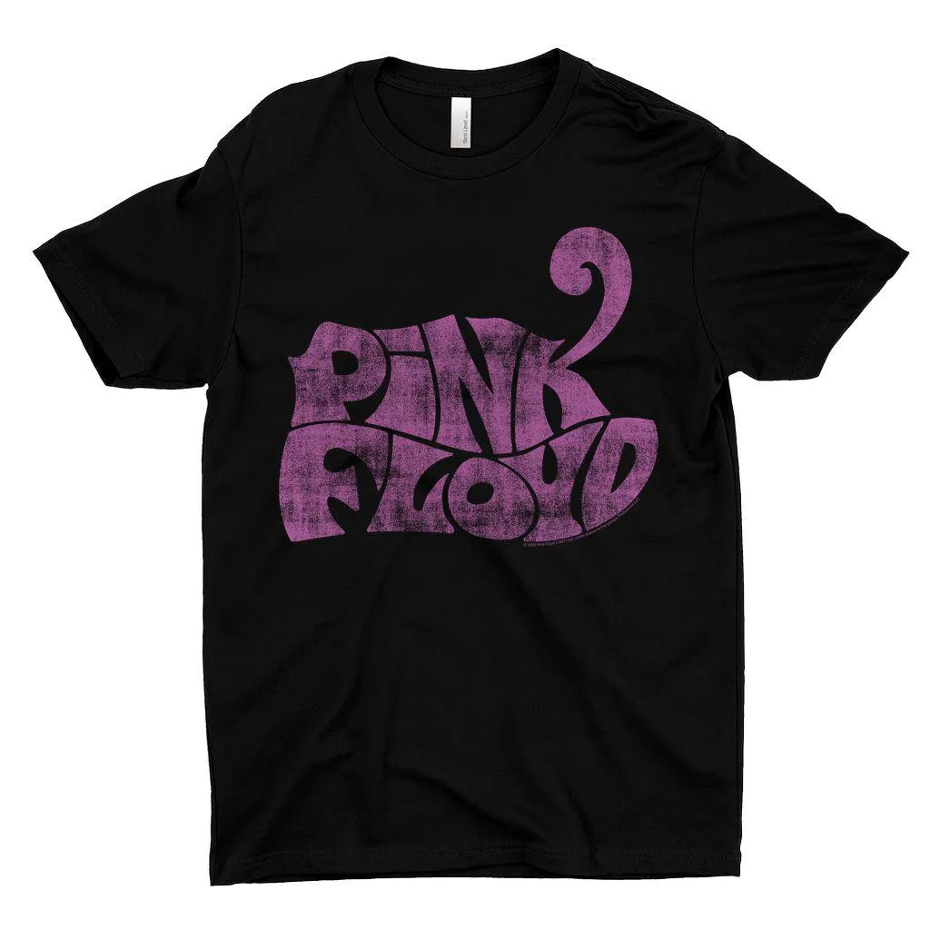 T-Shirt | Groovy Logo Distressed Pink Shirt