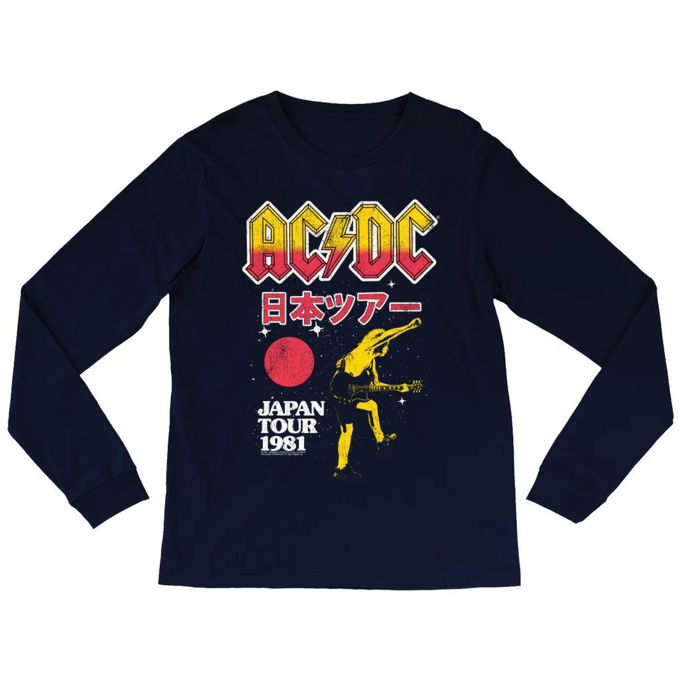 AC/DC Long Sleeve Shirt | 1981 Japan Concert Promotion ACDC Shirt