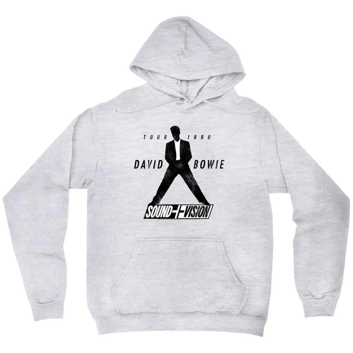 David Bowie Hoodie | 1990 Sound + Vision Tour Logo Image David Bowie Hoodie