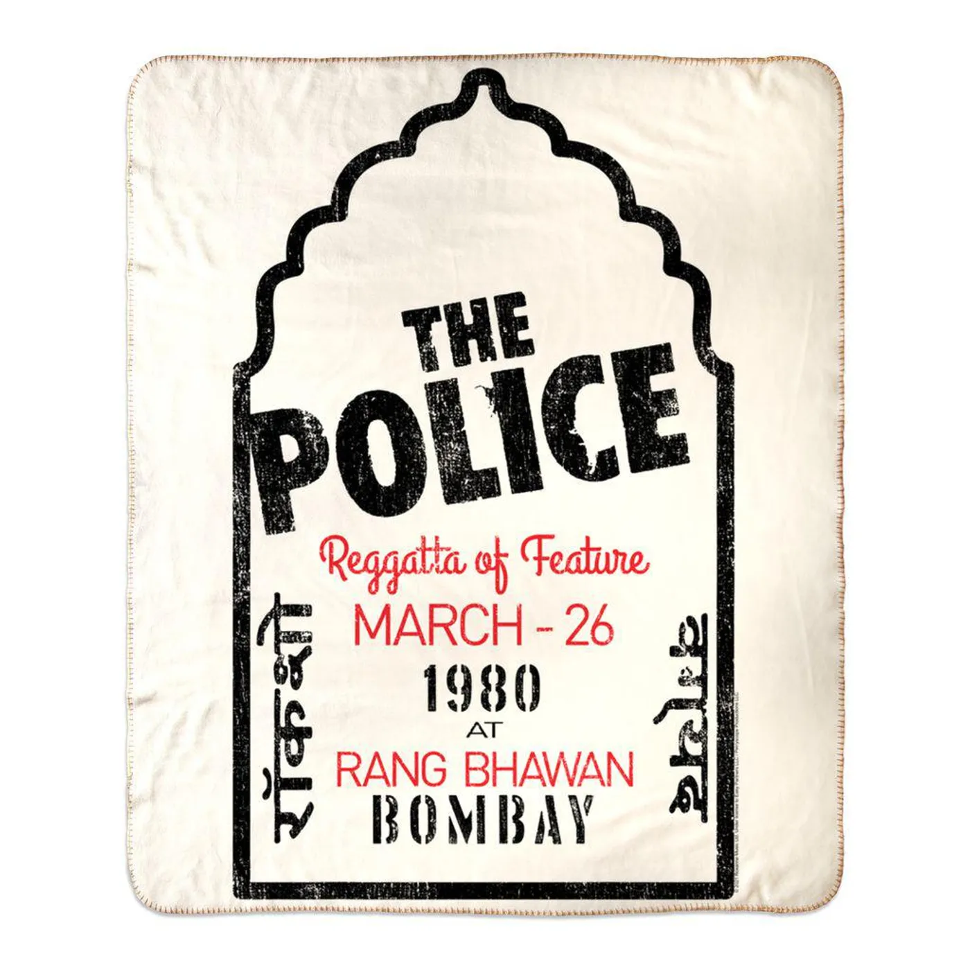 The Police Sherpa Blanket | Bombay 1980 Concert The Police Blanket (Merchbar Exclusive)