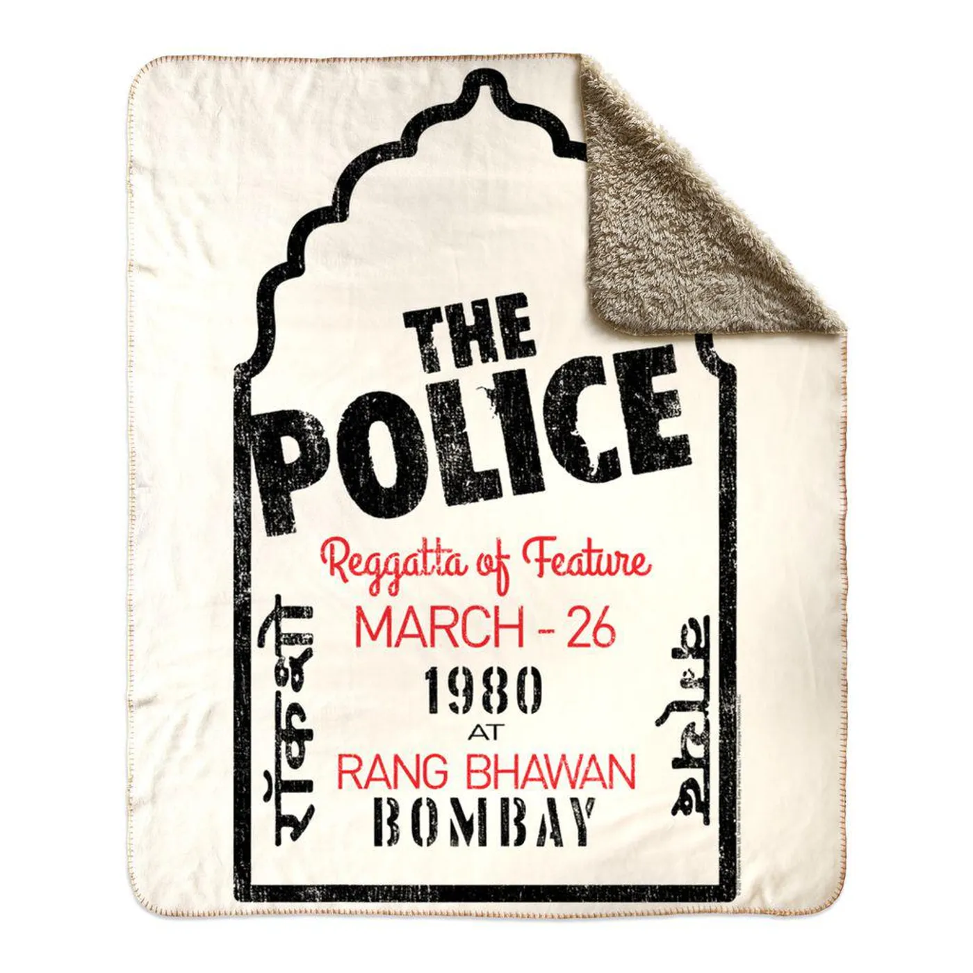 The Police Sherpa Blanket | Bombay 1980 Concert The Police Blanket (Merchbar Exclusive)