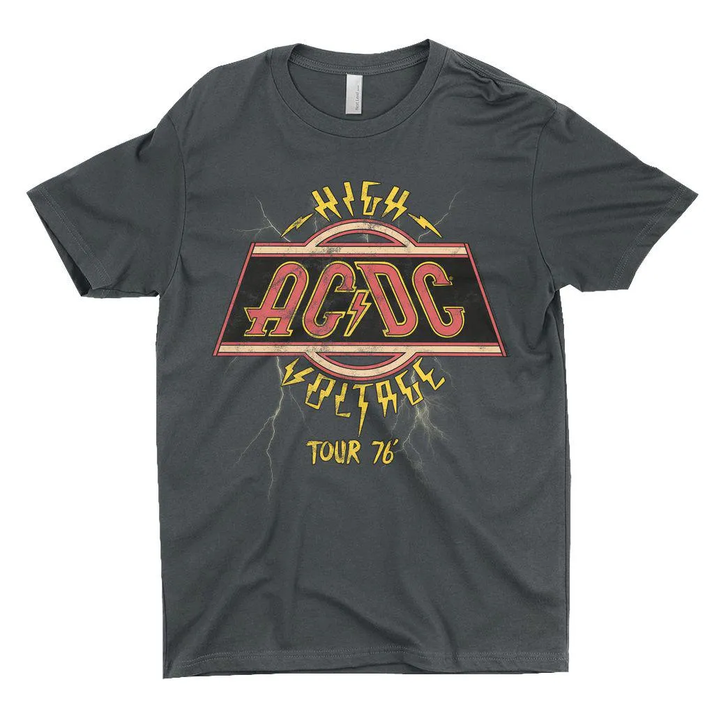 T-Shirt | High Voltage '76 Tour Lightning Image Shirt
