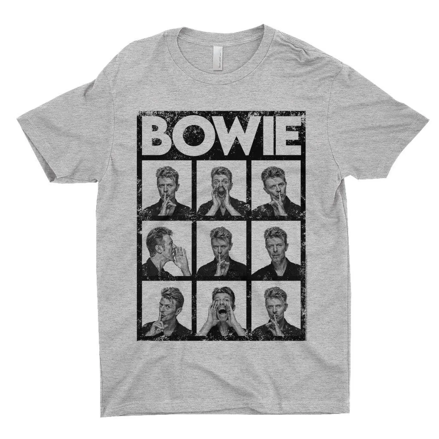 David Bowie T-Shirt | Black And White Photo Shoot Collage
