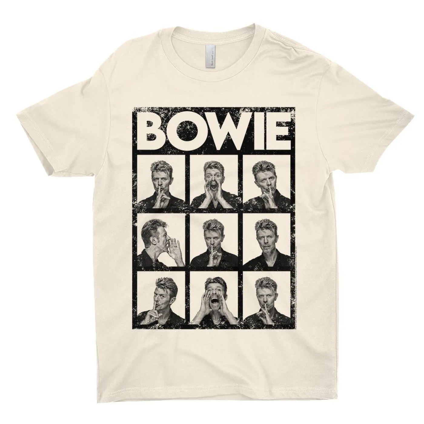 David Bowie T-Shirt | Black And White Photo Shoot Collage Design Distressed (Merchbar Exclusive) David Bowie Shirt