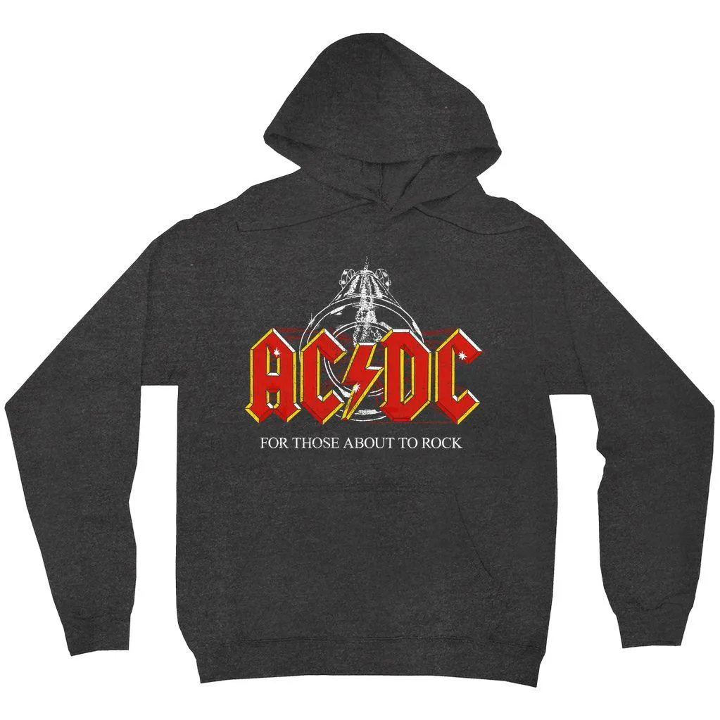 Hoodie | For Those About To Rock Cannon Shot Distressed Hoodie