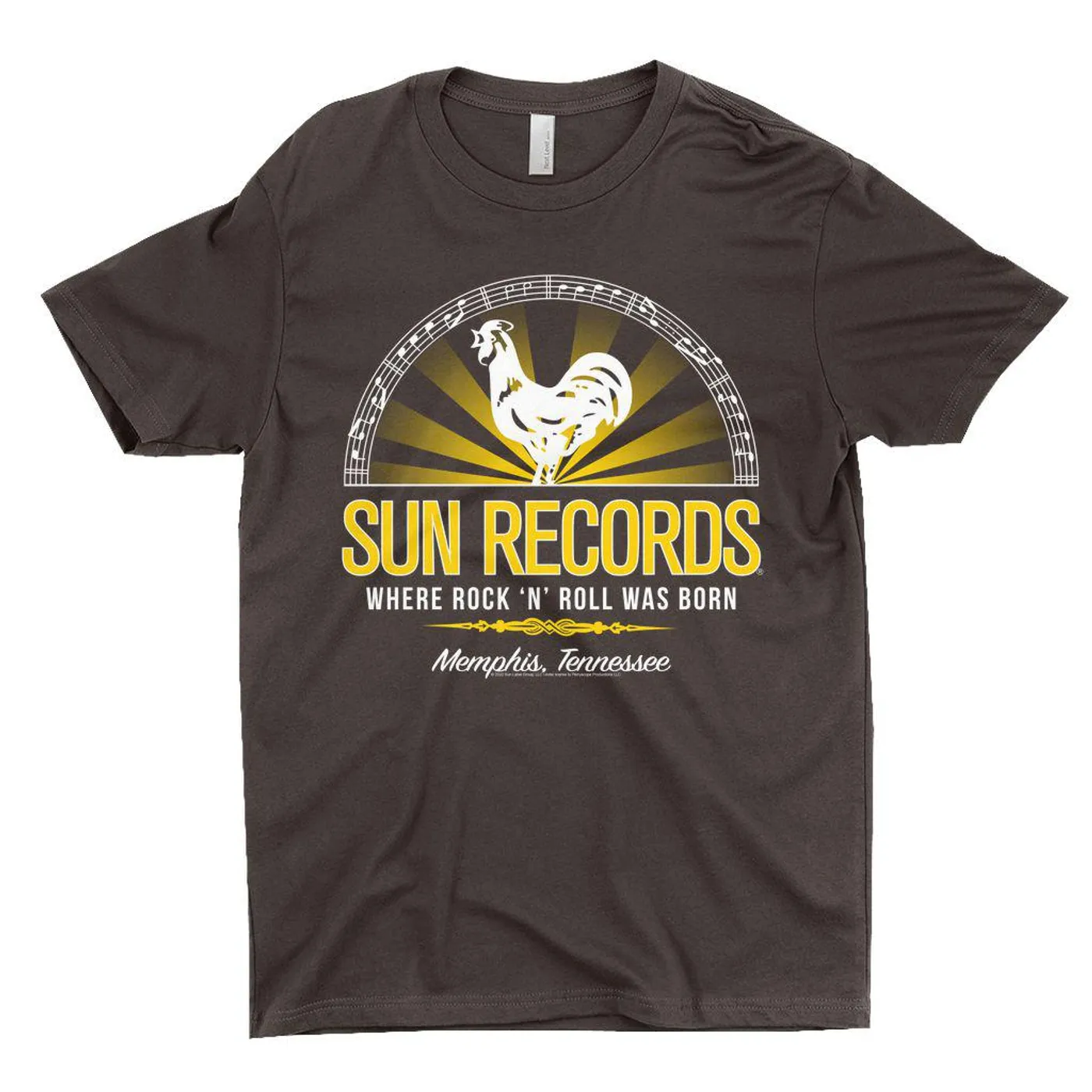 Sun Records T-Shirt | Ombre Rooster Where Rock N' Roll Was Born Sun Records Shirt