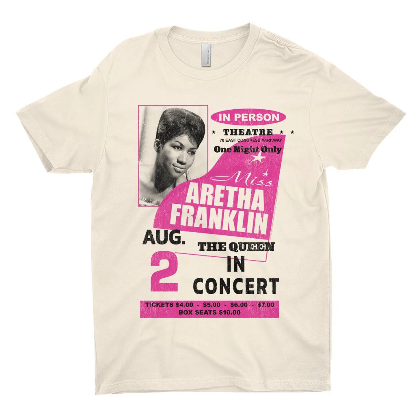Aretha Franklin T-Shirt | The Queen In Concert Aretha Franklin Shirt