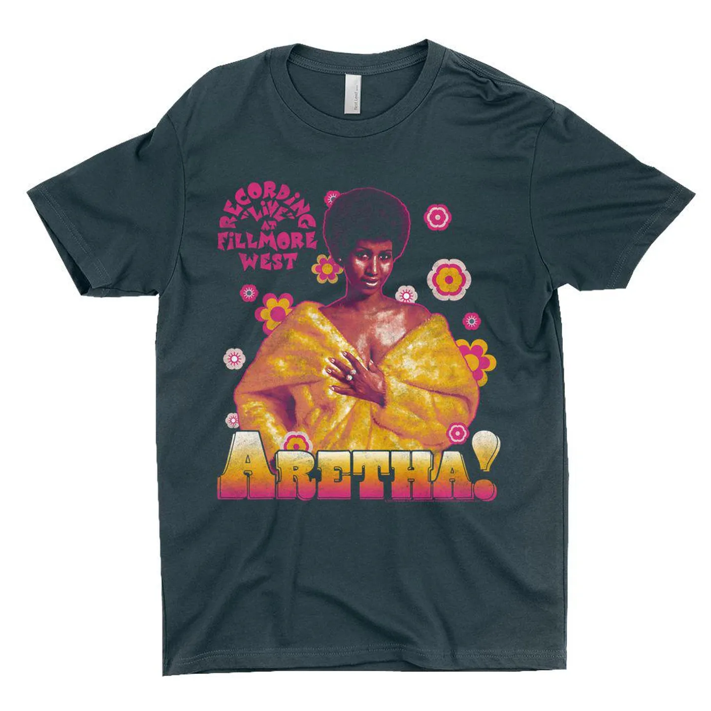 Aretha Franklin T-Shirt | Flower Power From Fillmore West Live Recording Aretha Franklin Shirt