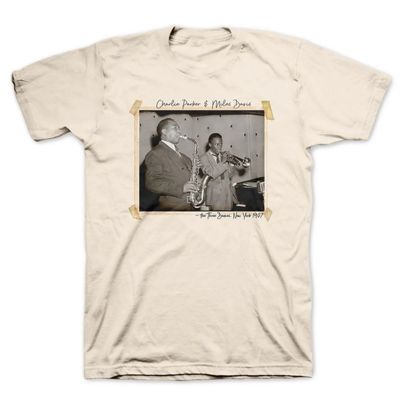 Charlie Parker The Three Deuces 1947 Natural T-shirt