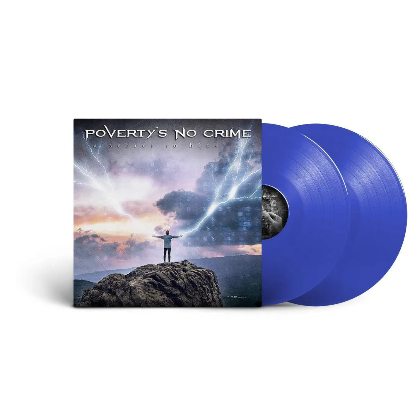 Poverty's No Crime A Secret To Hide - Blue Vinyl Record