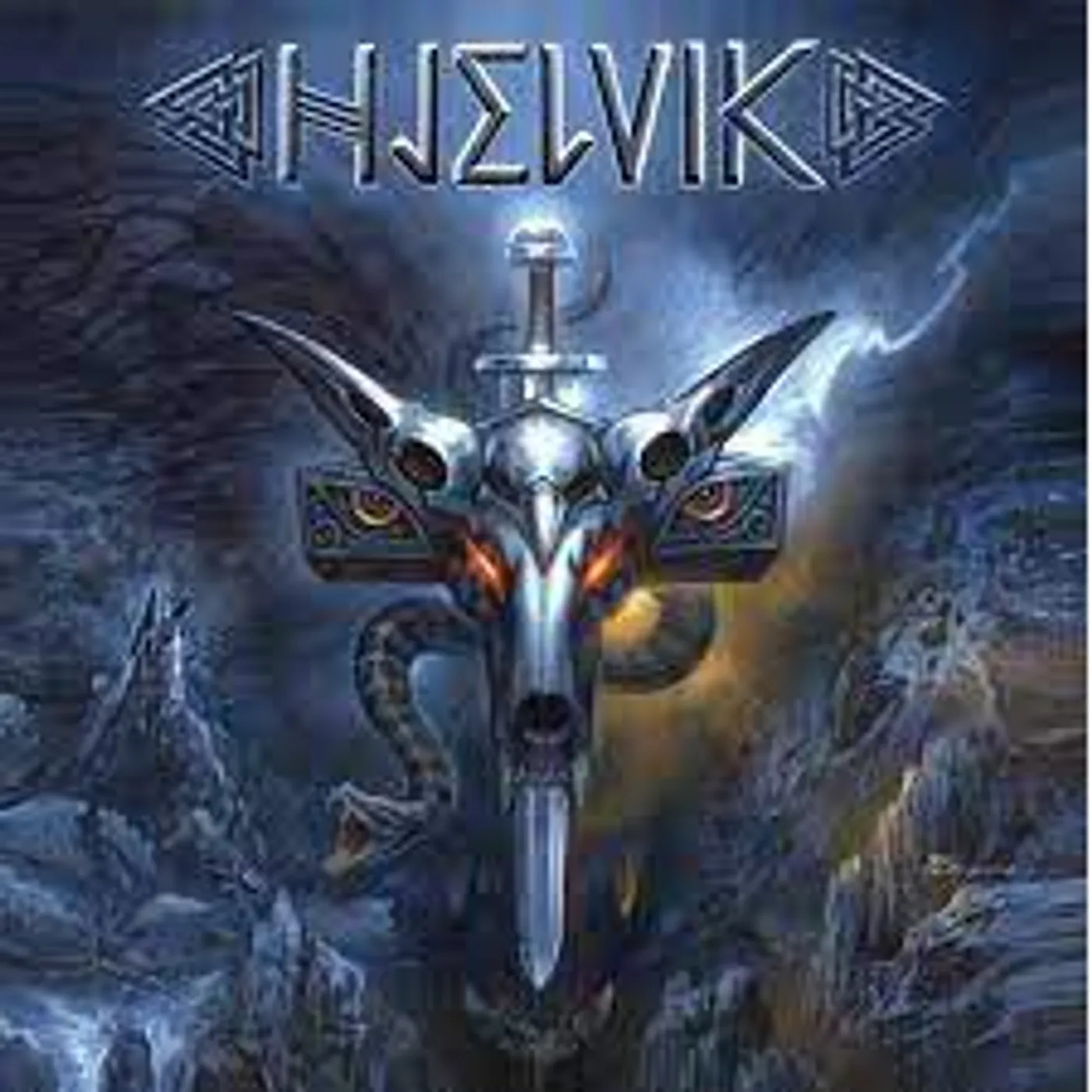 HJELVIK WELCOME TO HEL (DARK BLUE SWIRL VINYL) Vinyl Record