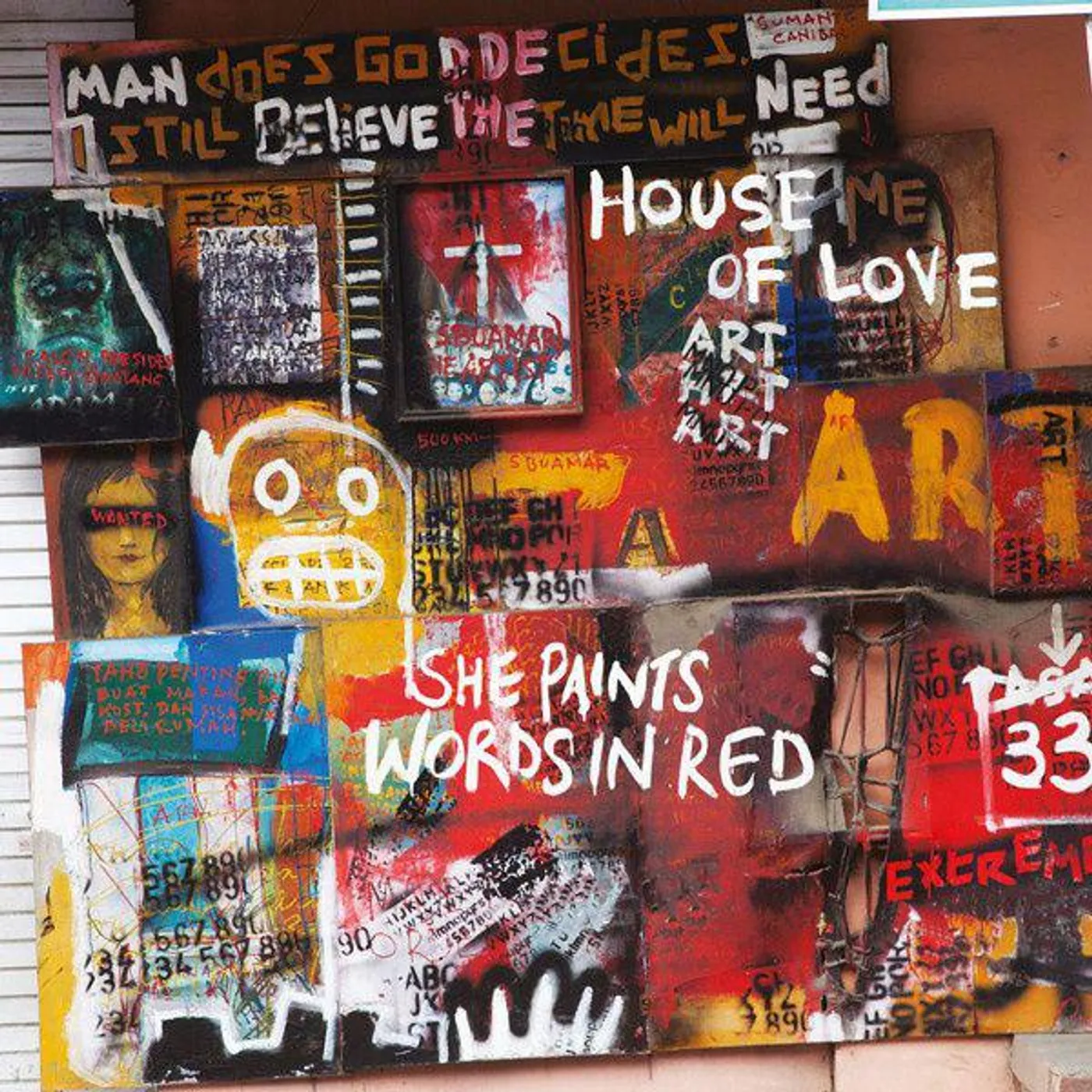 The House of Love She Paints Words In Red Vinyl Record