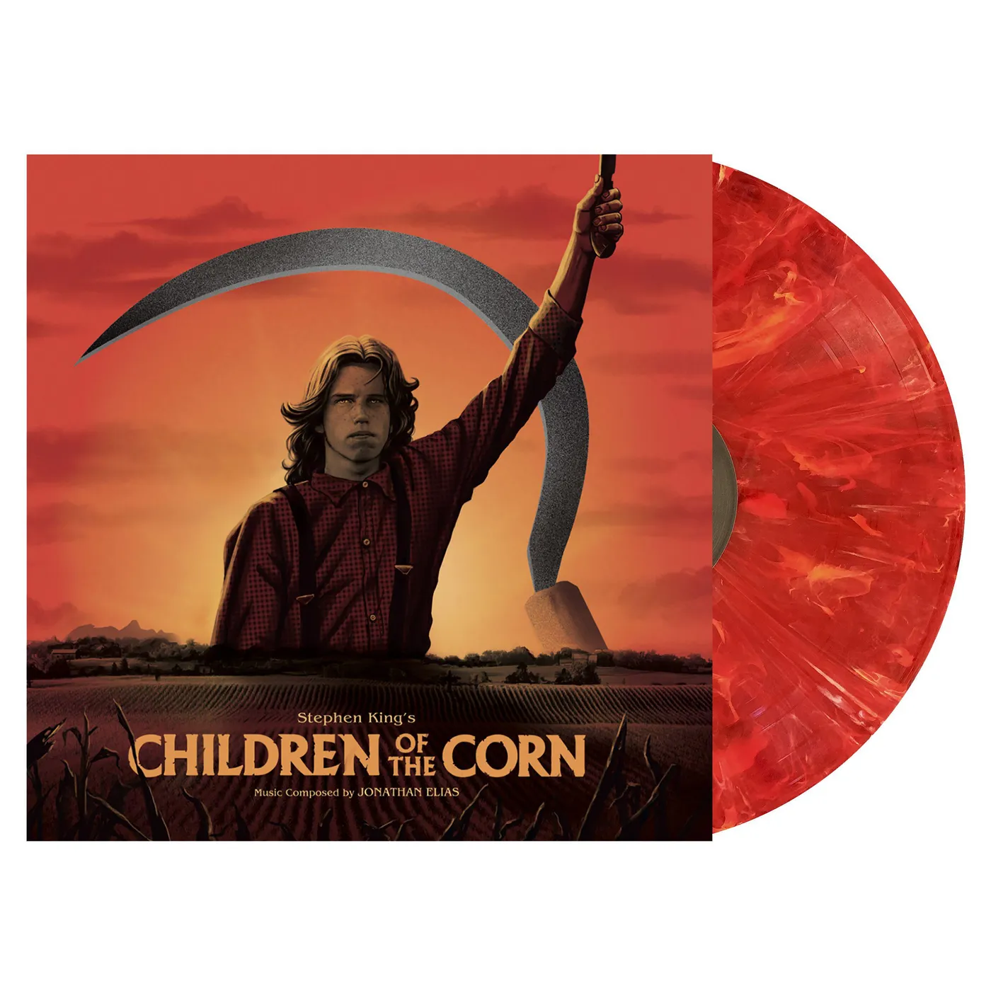 Jonathan Elias Children Of The Corn(Ost) Red/Orange Swirl Vinyl Record