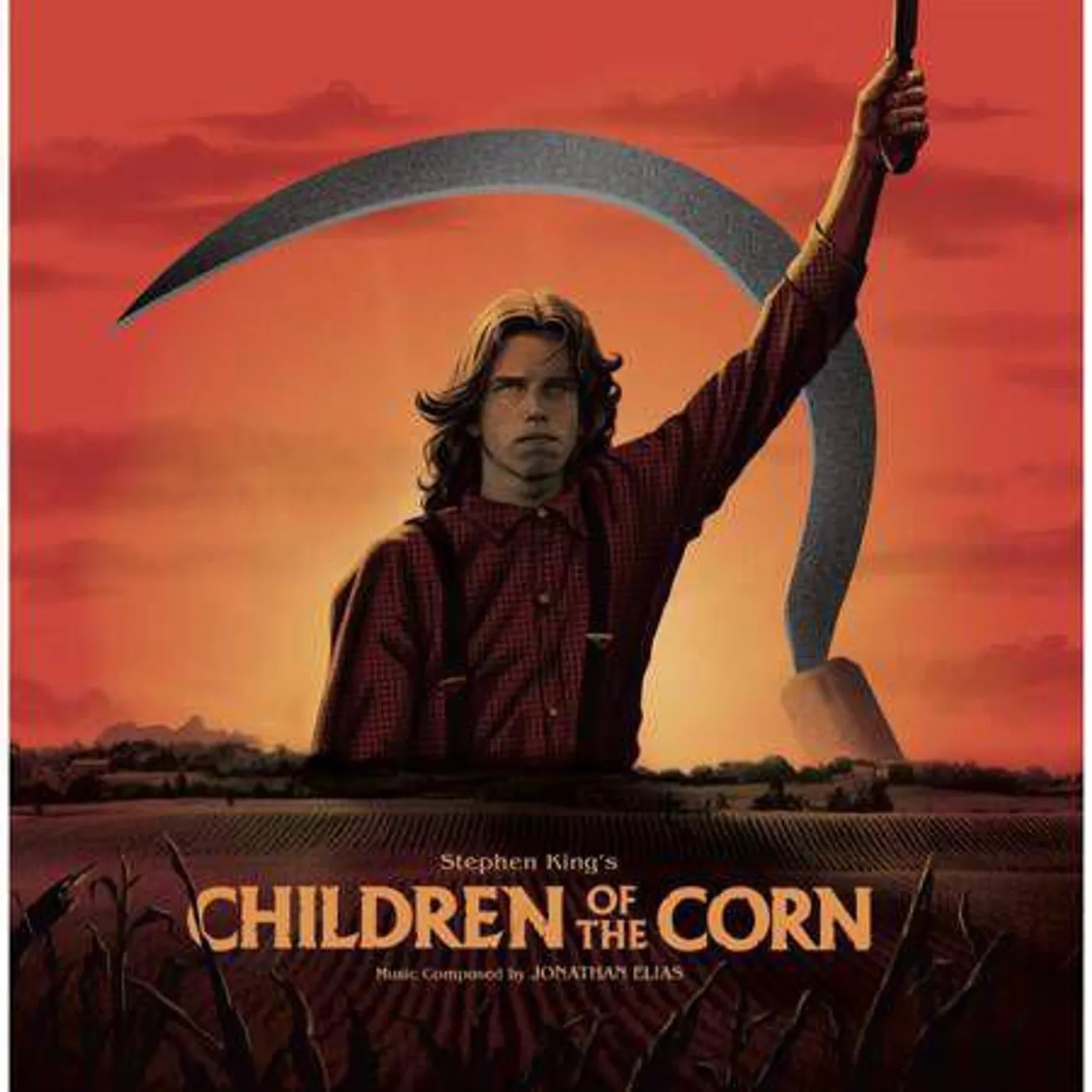 Jonathan Elias Children Of The Corn(Ost) Red/Orange Swirl Vinyl Record