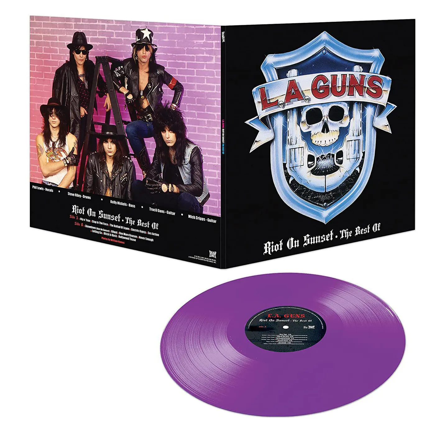 L.A. Guns RIOT ON THE SUNSET STRIP (PURPLE VINYL) Vinyl Record