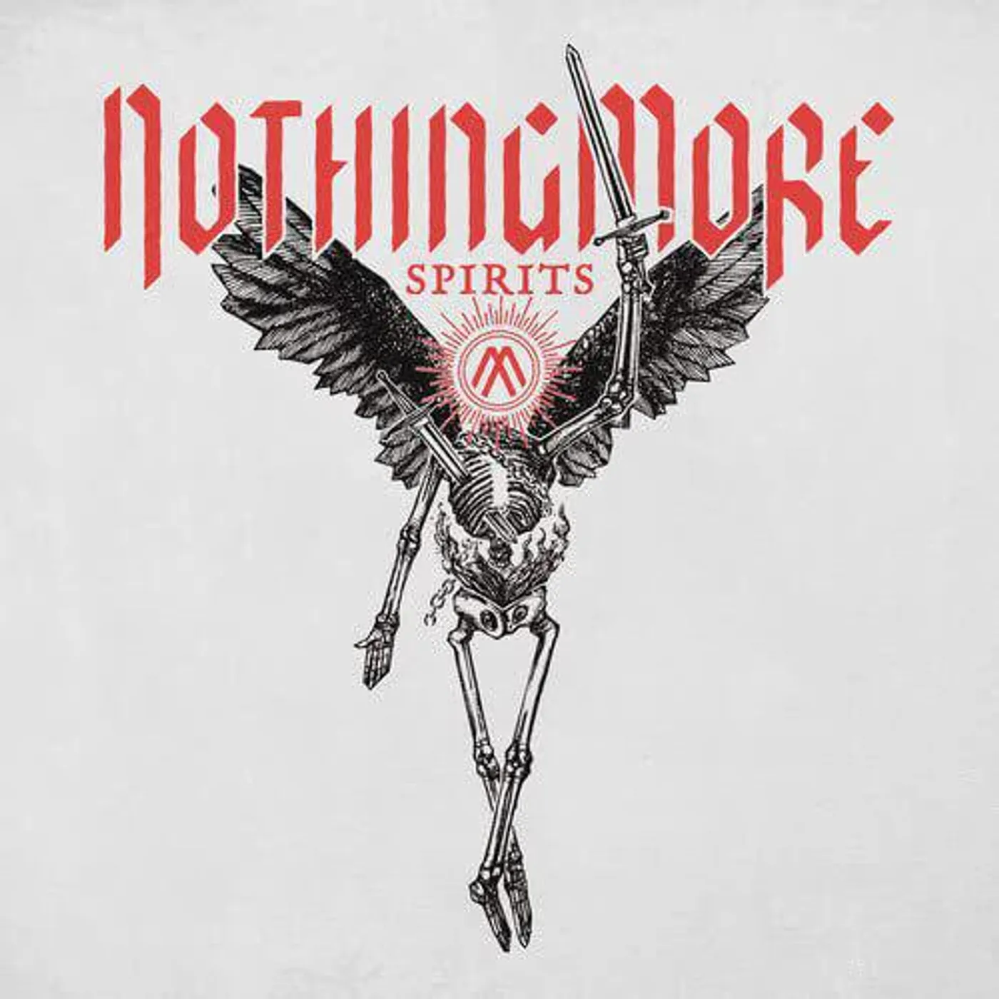 NOTHING MORE Spirits (Iex) Red W/White Swirl Vinyl Record