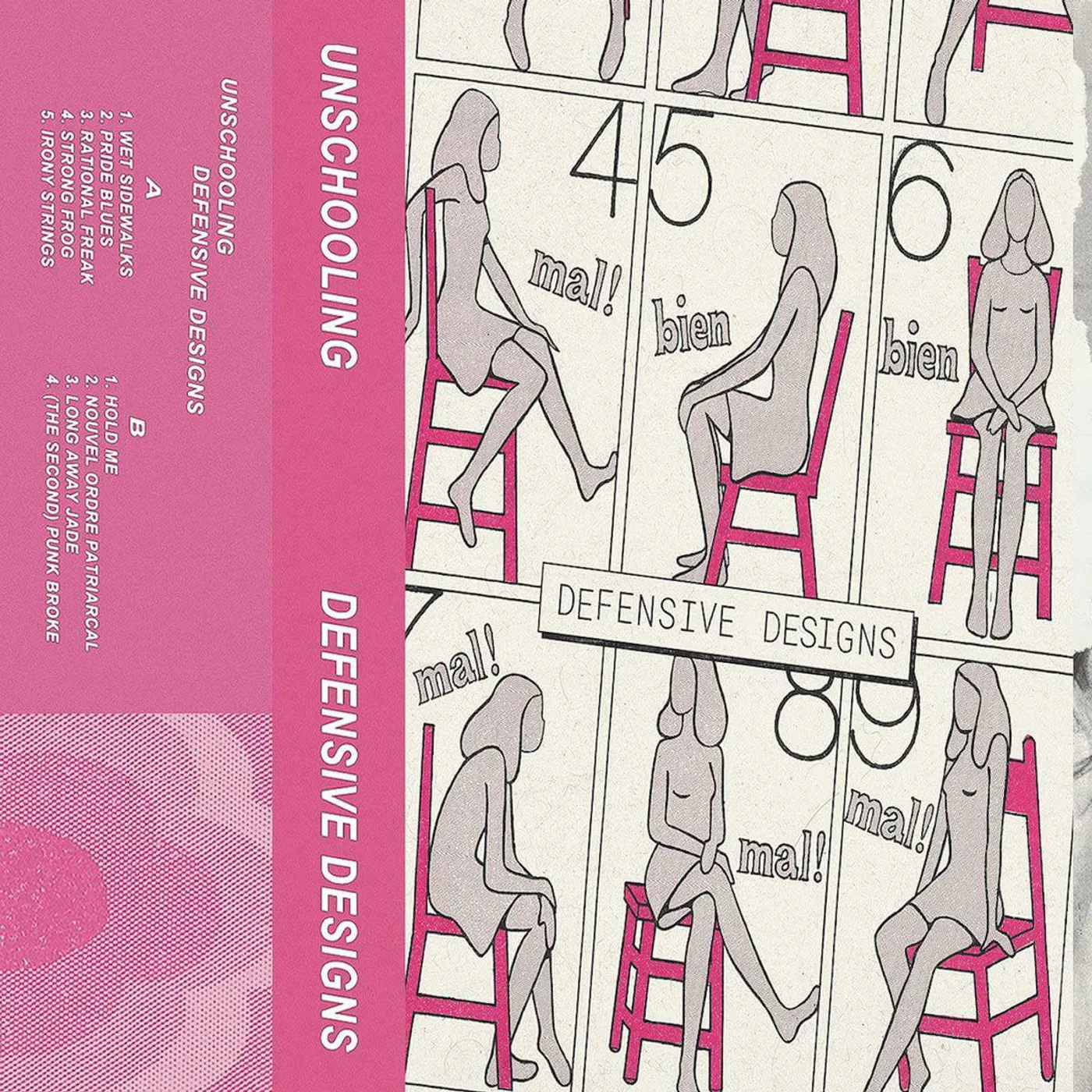 Unschooling Defensive Designs (Pink Vinyl) Vinyl Record