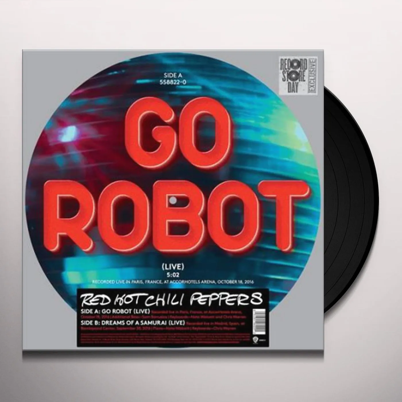Red Hot Chili Peppers GO ROBOT / DREAMS OF A SAMURAI (LIVE) Vinyl Record